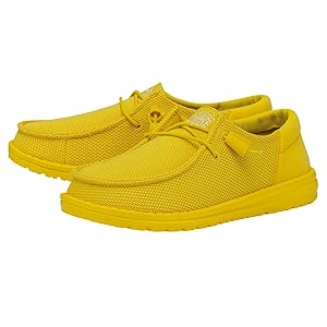 HEYDUDE Women's Wendy Funk Mono Empire Yellow Size 9